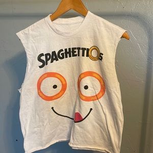 Vintage spaghettios muscle tank